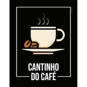 Kit 3 Placas Desenho Cantinho Do Café