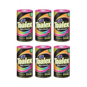 Pano Multiuso Toalex Reutilizavel Rosa Com 44Un-Kit Com 6Un