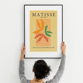 Quadro Moderno Arte Matisse Kraft - 60X48Cm