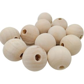 Miçanga Em Madeira Natural Redonda 6Mm Cru Com 100 Peças