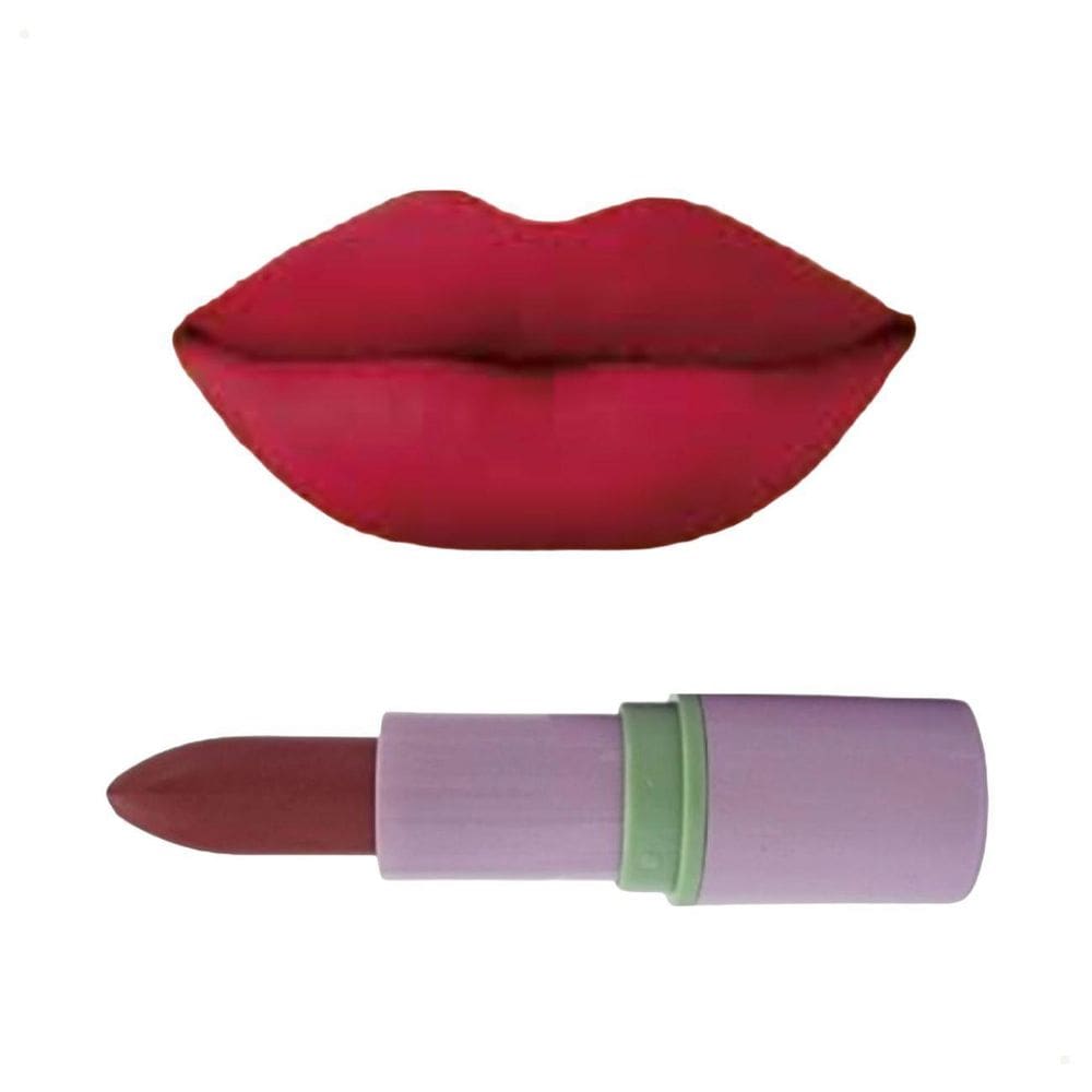 Batom Matte Aveludado Vermelho Vintage Fps Textura Macia