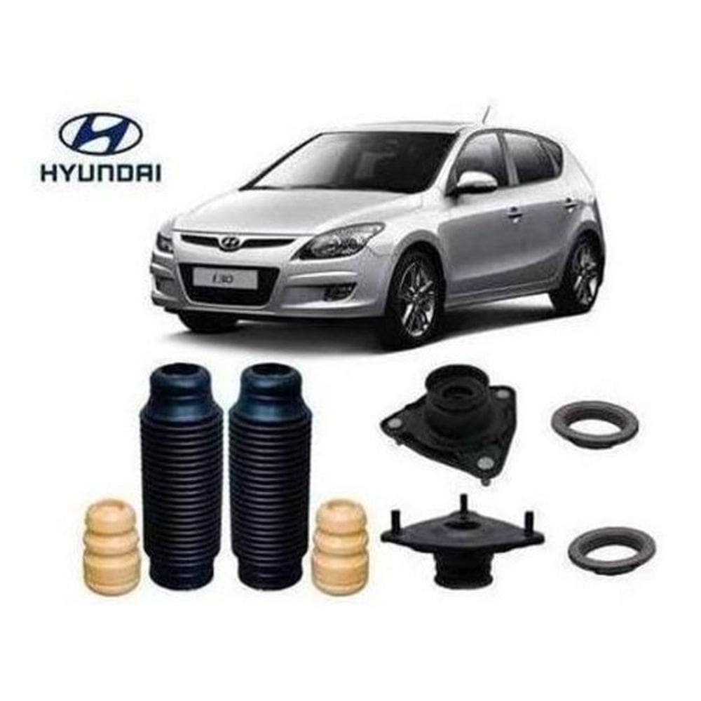 2 Kit Coxim Rolamento Batente Coifa Dianteiro I30 2009 2010