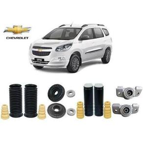 4 Kit Coxim Batente Coifa Dianteiro Traseiro Gm Spin 2013 2014 2015