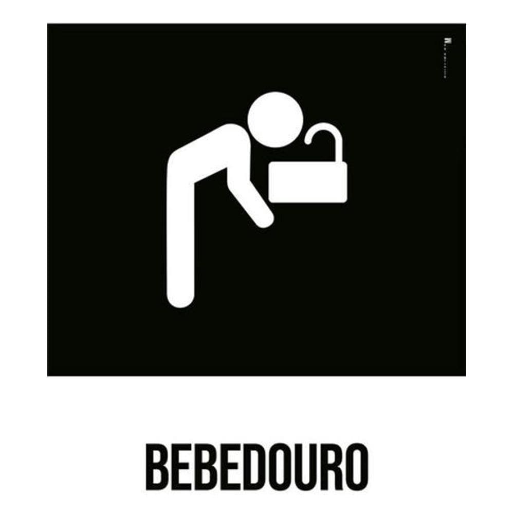 Kit 3 Placas Desenho Bebedouro