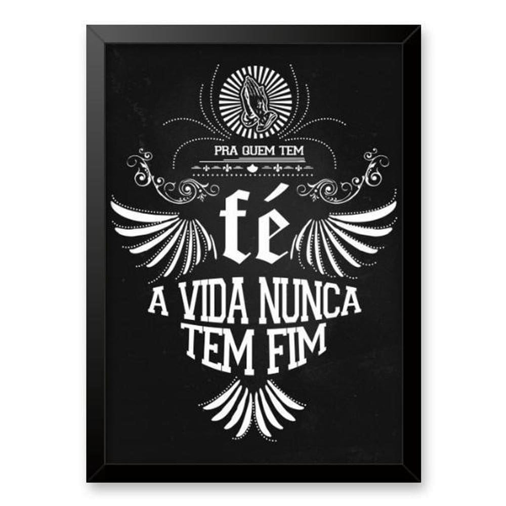 Quadro Rappa - Pra Quem Tem Fé 24X18Cm