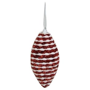 Enfeite De Natal Oval Vermelho Arvore/Mesa/Porta 13Cm