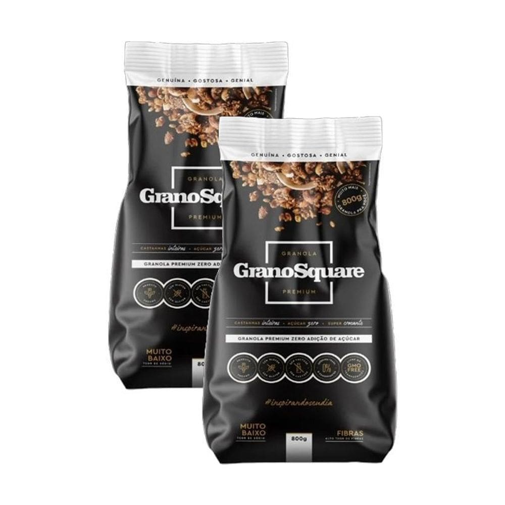 Kit 2X: Granola Premium Zero Açúcar Sem Glúten Granosquare