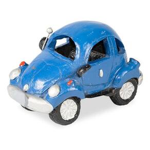 Fusca De Barro Azul Artesanal Decorativo Pequeno