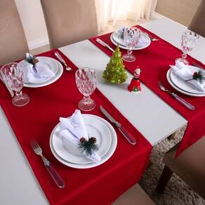 Caminho De Mesa Basic Natal 1 Peça 1,30M X 40Cm 100%