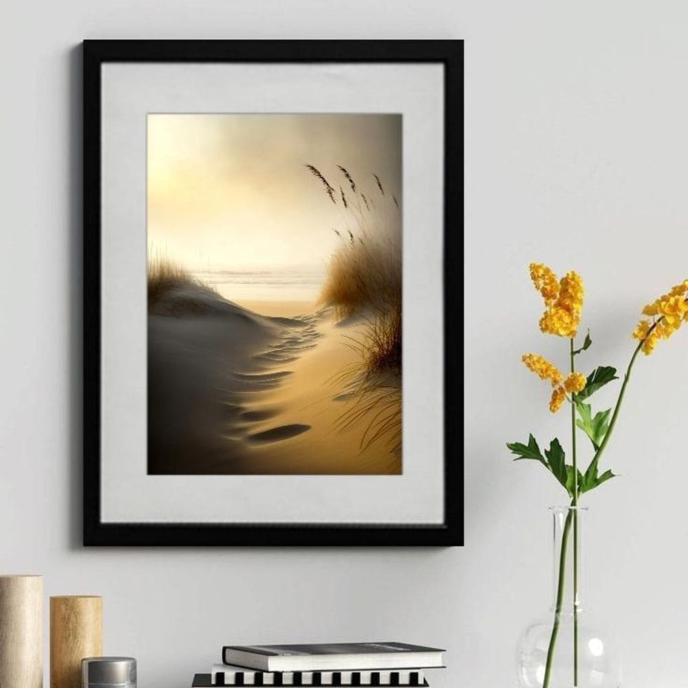 Quadro Decorativo Caminho Da Praia 60X48Cm