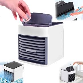 Mini Ar Condicionado Usb Portátil Ventilador E Luz Led