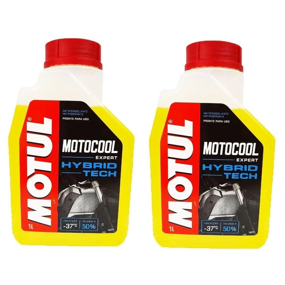Kit com 2L Fluído De Arrefecimento Motul Motocool Expert -37º 1L - PROMOCAO