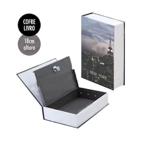 Cofre Livro Camuflado Com Chaves Porta Joia Dinheiro - Ny