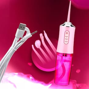 Aparelho Bucal Elétrico Jato Potente Limpeza Completa Dentes