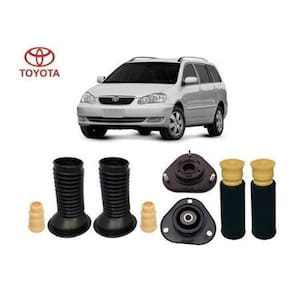 4 Kit Batente Coxim Dianteiro Traseiro Toyota Fielder 2003 2004 2005