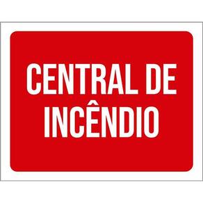 Kit 3 Placas Sinalização Central De Incendio