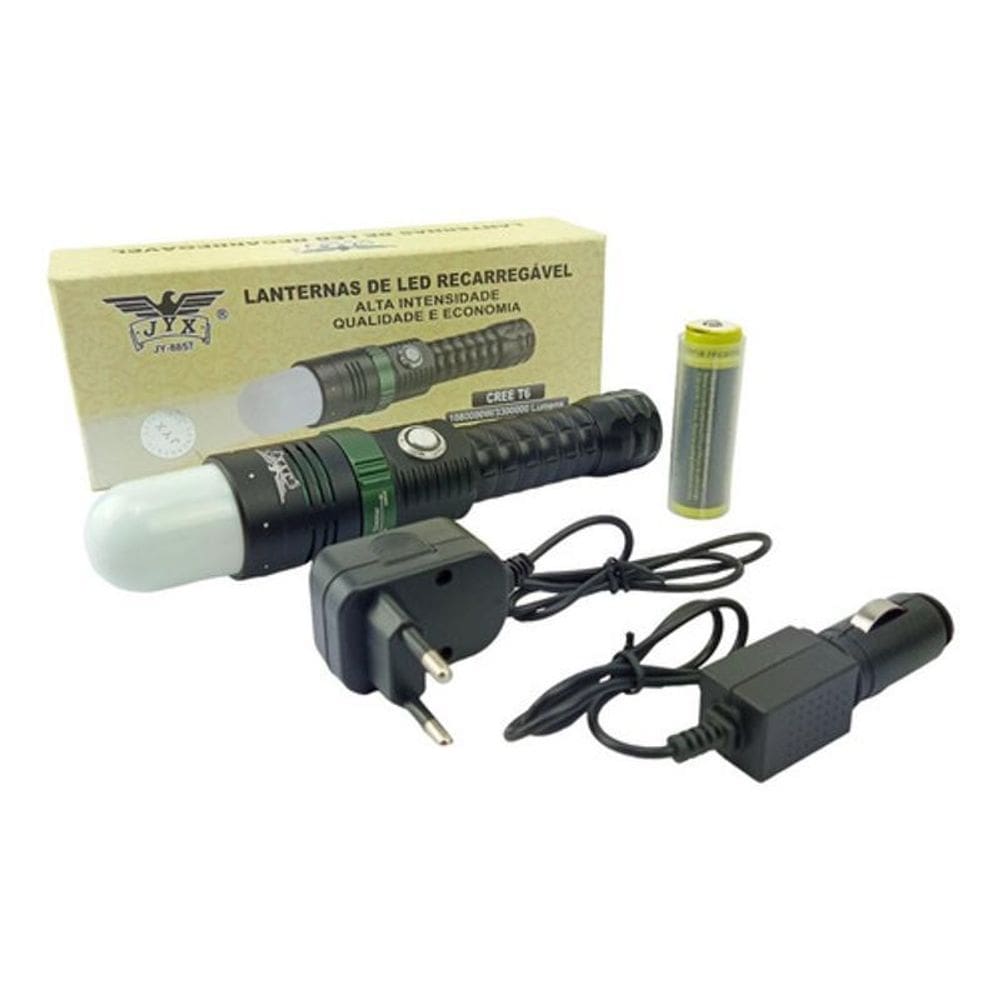 Lanterna Recarregável Imã Led T6 Zoom Cob Alto Brilho