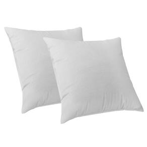 2 Capas Almofada Luxo 50X50 Suede Premium Com Ziper Branco