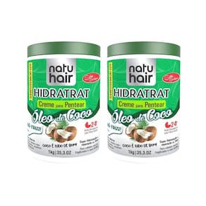 Creme Para Pentear Natuhair 1K Oleo De Coco - Kit Com 2Un