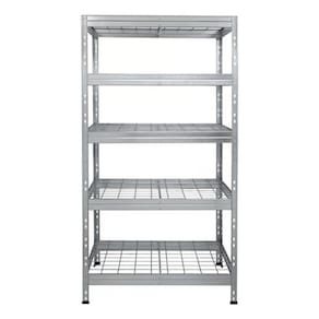 Estante De Aco E Madeira 5 Prateleiras 90X180X45Cm - Metal