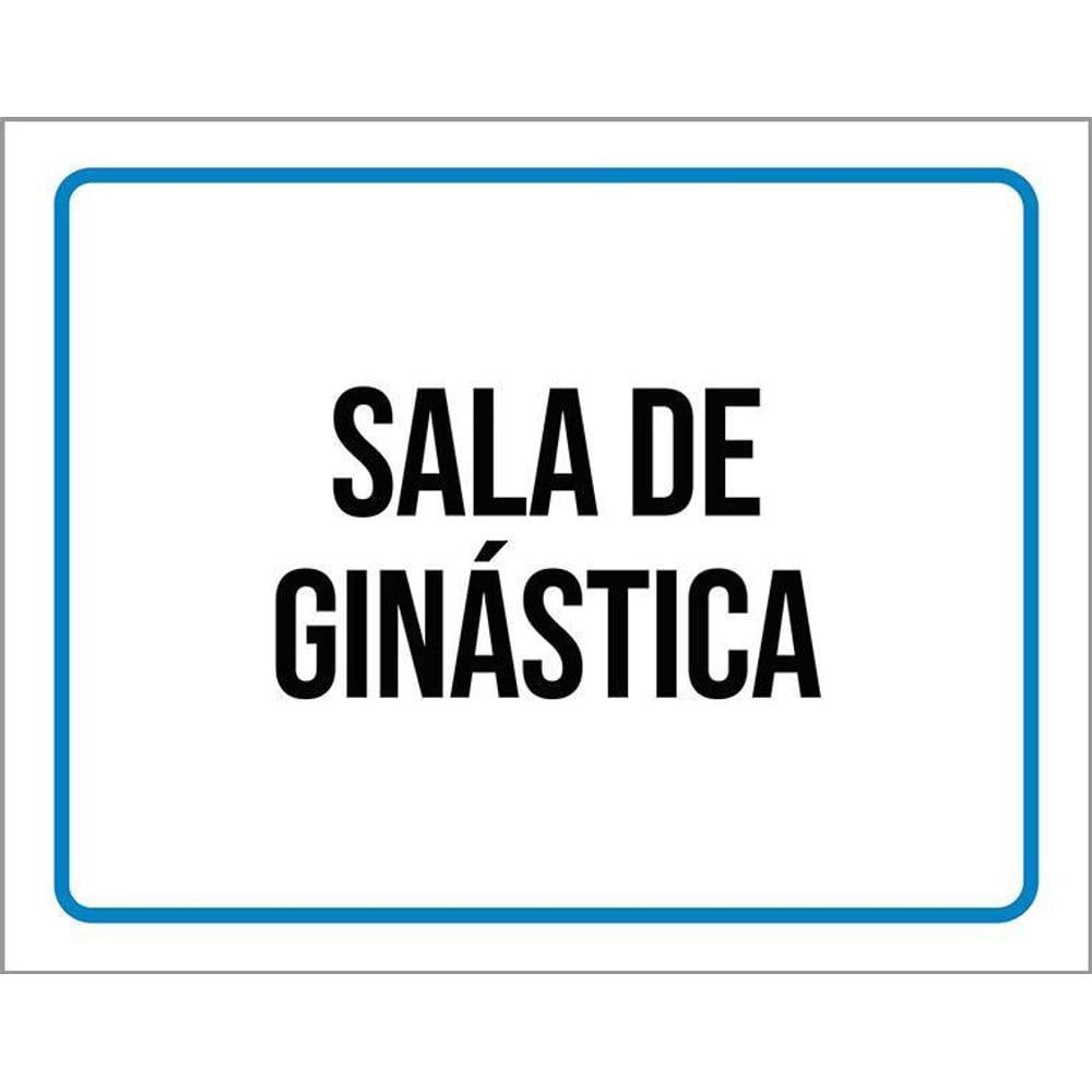 Placa Ambiente Sinalização Setor Sala De Ginástica 36X46