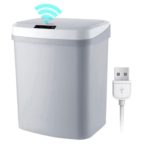 Lixeira Automática Sensor Recarregável Escritório