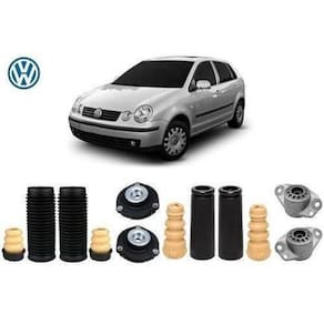 4Kit Coxim Batente Coifa Amortecedor Dianteiro Traseiro Polo