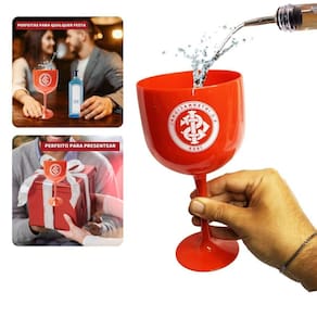 Taça Copo Plástico Vermelho Gin Drinks Coquetéis Bebidas