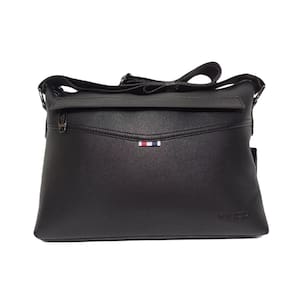 Bolsa Pasta De Couro Pu Transversal Com Alça Tiracolo