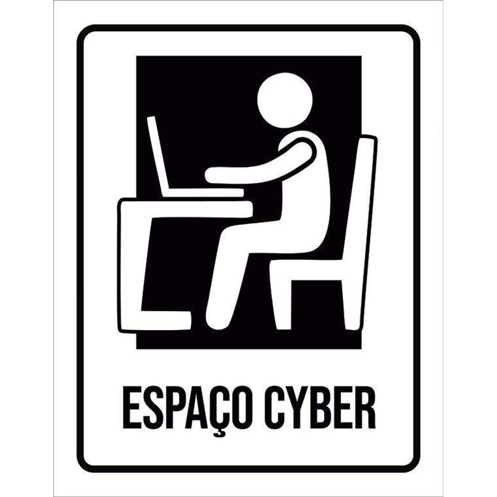 Kit 3 Placas Condomínio Ambiente Espaço Cyber