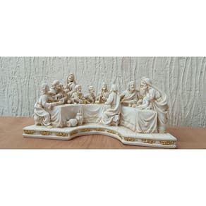 Santa Ceia Mesa De Natal Marfim Decoração Para Natal 23Cm