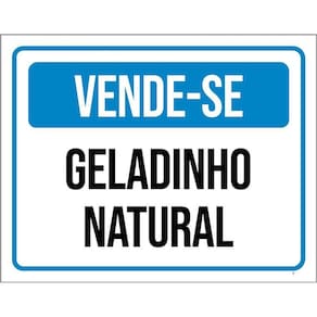 Kit 3 Placas Vende-Se Geladinho Natural