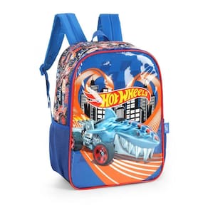 Mochila De Costa Azul How Wheels Masculina Infantil Luxcel