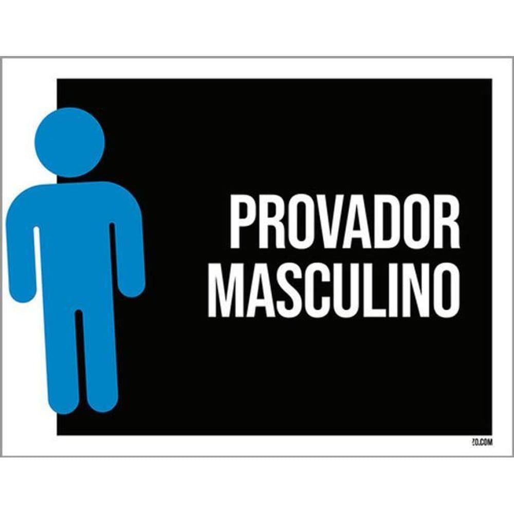 Kit 3 Placas Provador Masculino