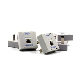 Pino Modular Rj11 Para Telefone Com 10 Unidades Branco