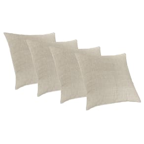4 Capas De Almofadas Decorativa 50x50 Suede Santorini Caqui