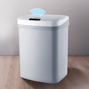 Lixeira Automática Com Sensor Recarregável Usb Escritório