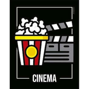 Kit 3 Placas Desenho Cinema