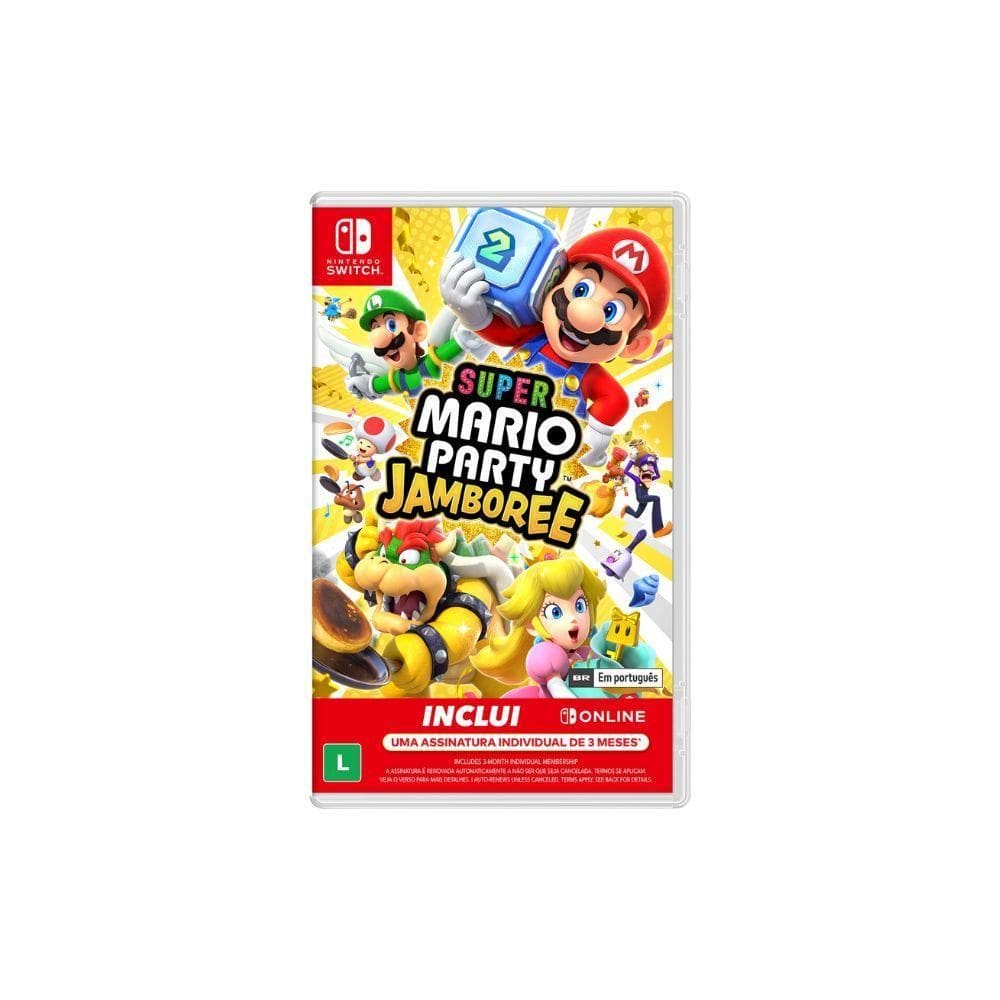 Jogo Super Mario Party Jamboree Nintendo Switch Físico
