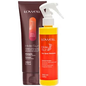 Kit Lowell Hide Sun Shampoo 240ml + Spray Hidratante 200ml