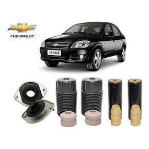 Par Kit Coxim Batente Dianteiro Traseiro Prisma 2008 2009 2010 2011 2012