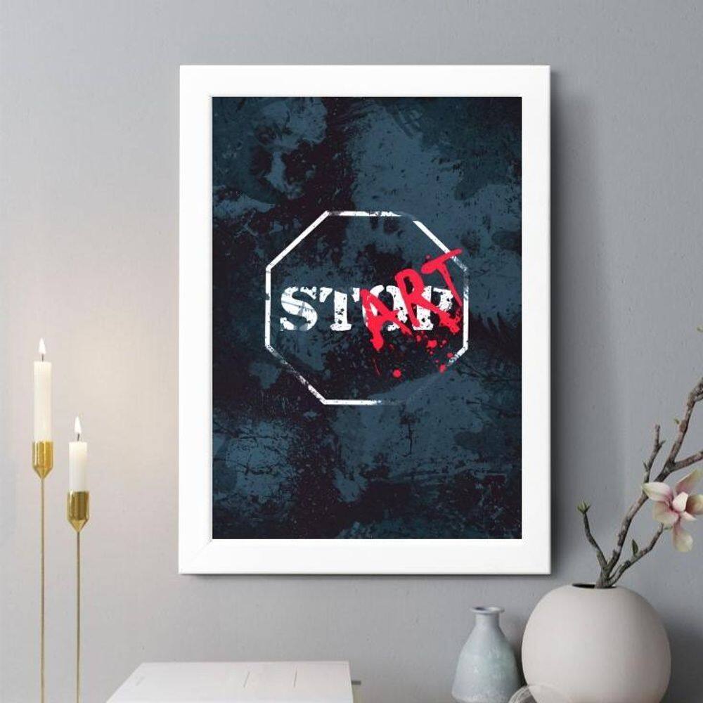 Quadro Decorativo St Op Art 33X24Cm - Com Vidro