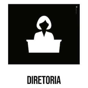 Kit 3 Placas Desenho - Diretoria Mulher