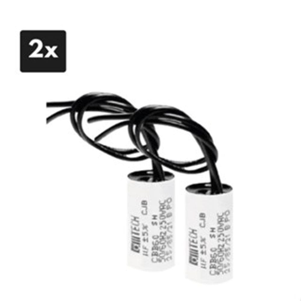 2x Capacitor De Partida Para Motor De Portão Automático15uf 250vac