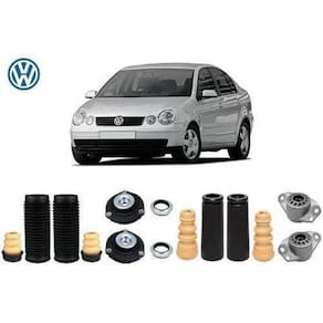 4 Kit Coxim Batente Dianteiro Traseiro Polo Sedan 2002 2003 2004 2005