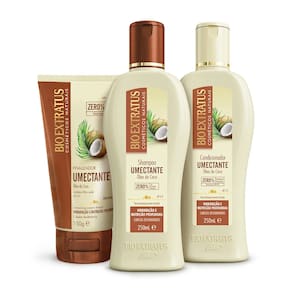 Kit Bio Extratus Umectante Óleo de Coco Shampoo, Condicionador e Finalizador (250mL)