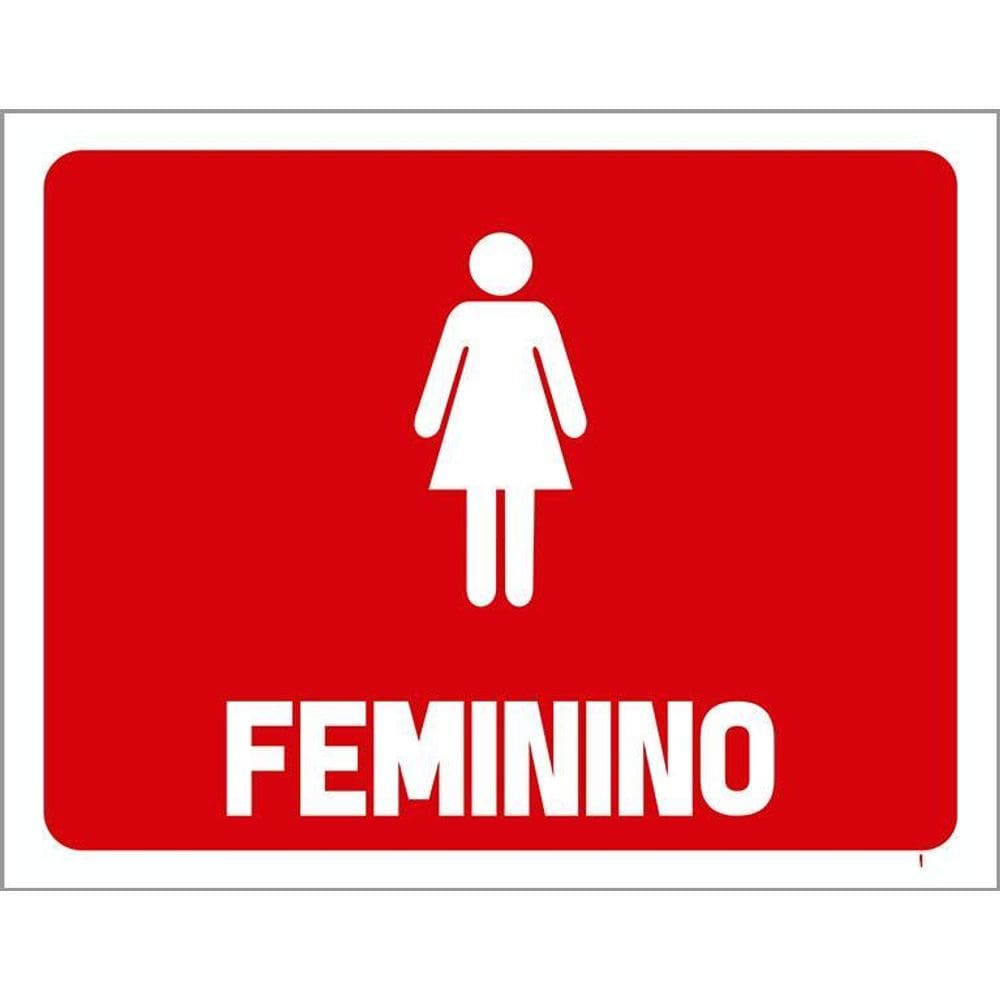 Placa De Banheiro - Feminino  36X46 