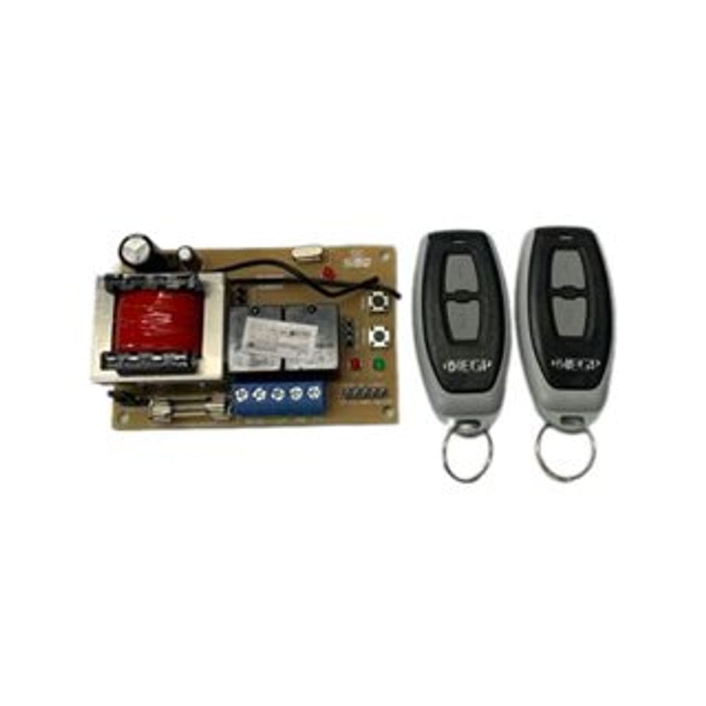 kit Central para Portão Eletronico Universal HILTRON PRICE H12 + 2 Contorle Slim 433Mhz