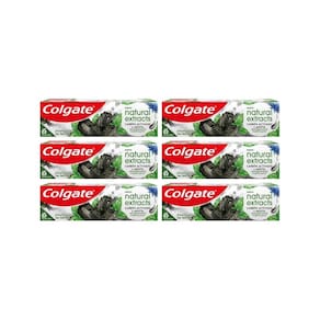 Creme Dental Colgate Natural Ext 70G Carvao - Kit C/6Un