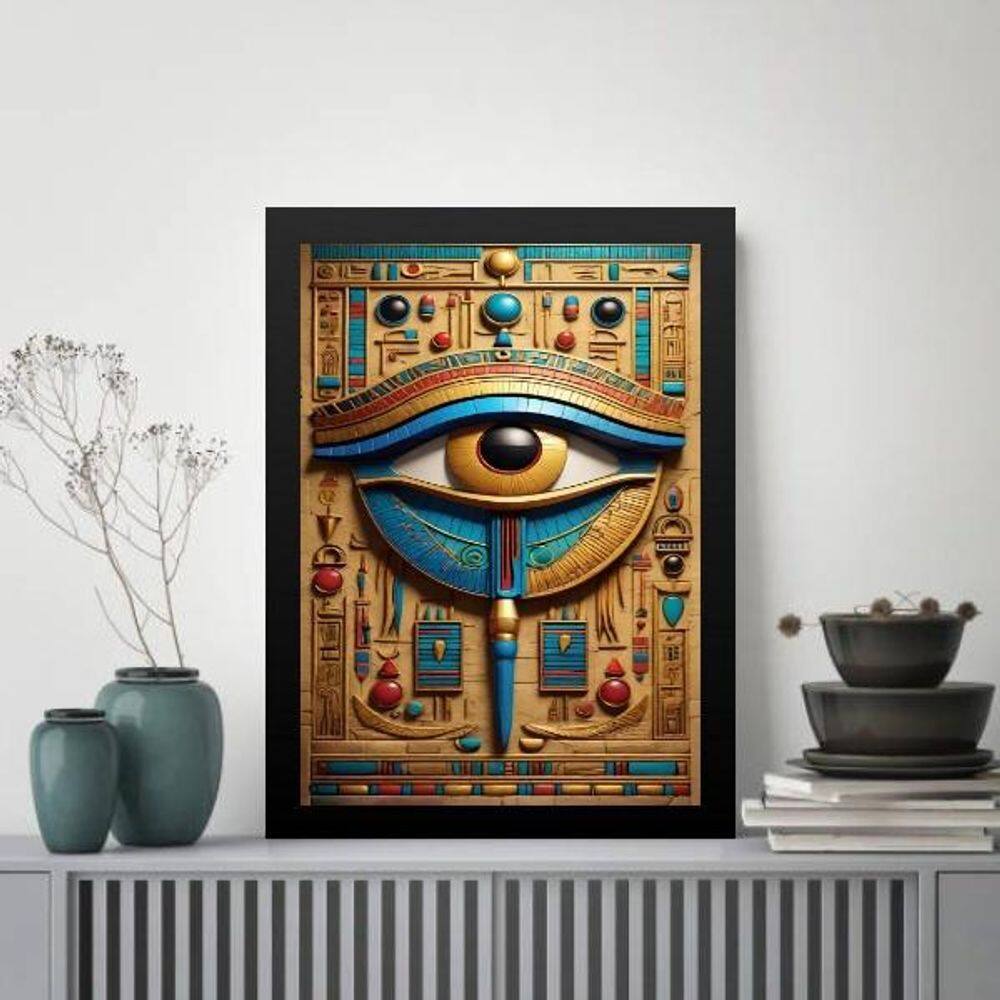 Quadro Arte Egípcia - Olho De Horus 33X24Cm